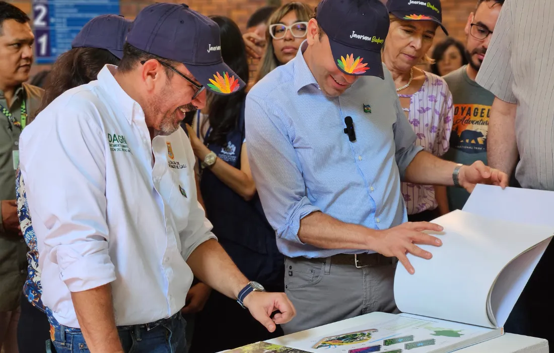 Alejandro Eder y Mauricio Mira en la Javeriana Biodiversa