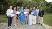 Representantes de los proyectos ganadores de los premios CIDESCO a la Innovación Universitaria 2023, UP: Bipedestadores para bebés y Colores por la vida; y proyectos finalistas Transer y Desarrollo rural y equidad para la paz del norte del Cauca. Representantes de los proyectos ganadores de los premios CIDESCO a la Innovación Universitaria 2023, UP: Bipedestadores para bebés y Colores por la vida; y proyectos finalistas Transer y Desarrollo rural y equidad para la paz del norte del Cauca.