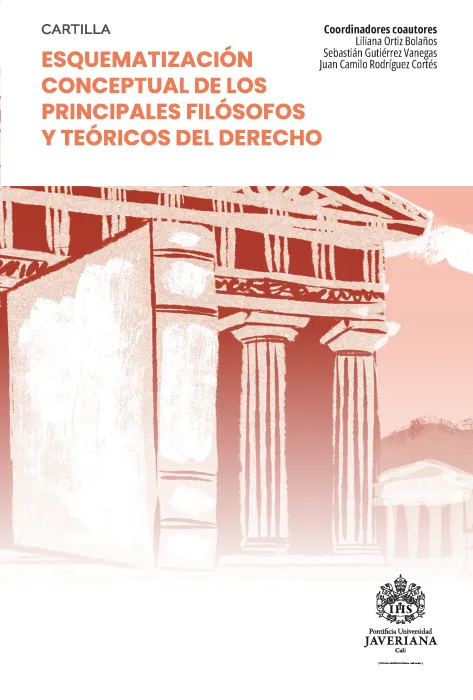 Portada Cartilla Esquematización conceptual de los principales filósofos y teóricos del Derecho