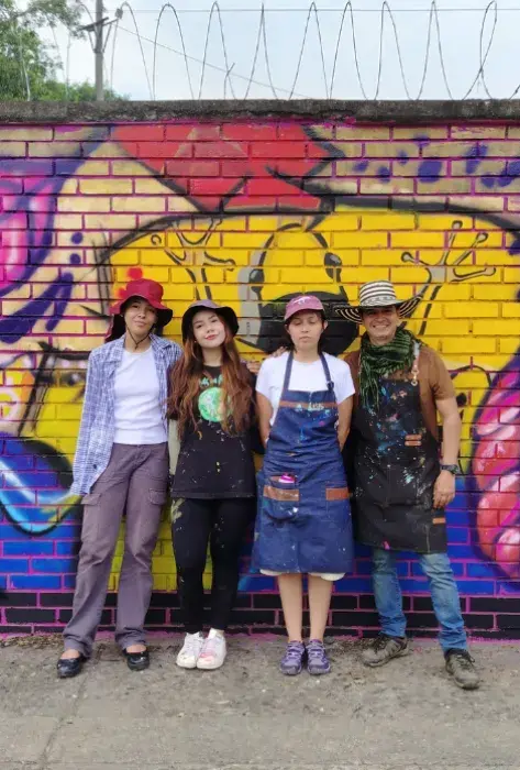 Mural magia y biodiversidad del Valle del Cauca